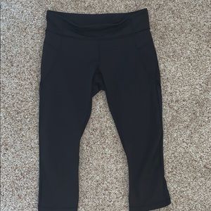 Lululemon Fast and Free Crop Leggings with Mesh